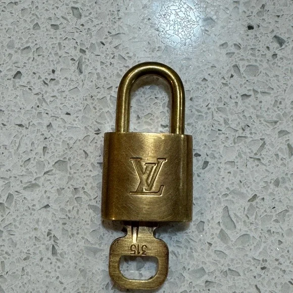 Louis Vuitton Gold Padlock with Key #315 - Picture 4 of 4